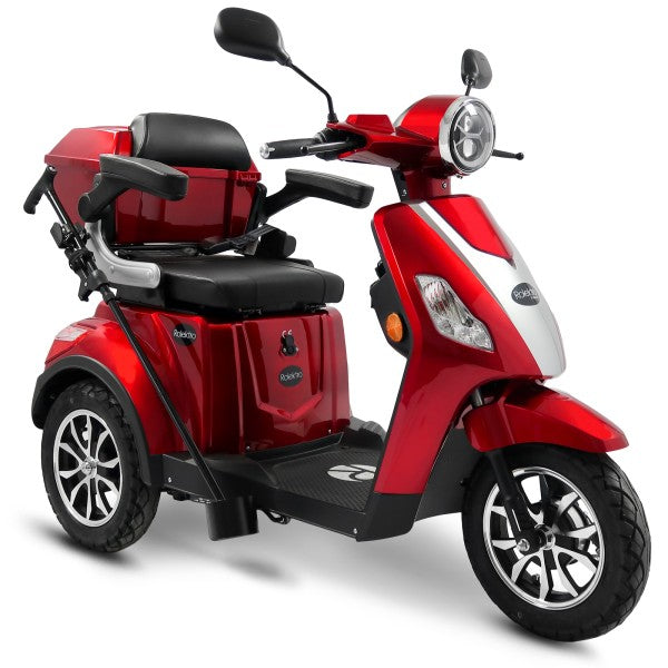 Rolektro E-Trike 15 V.3 Modell 2024 Lithium Rot 15 km/h + kostenlose Abdeckplane