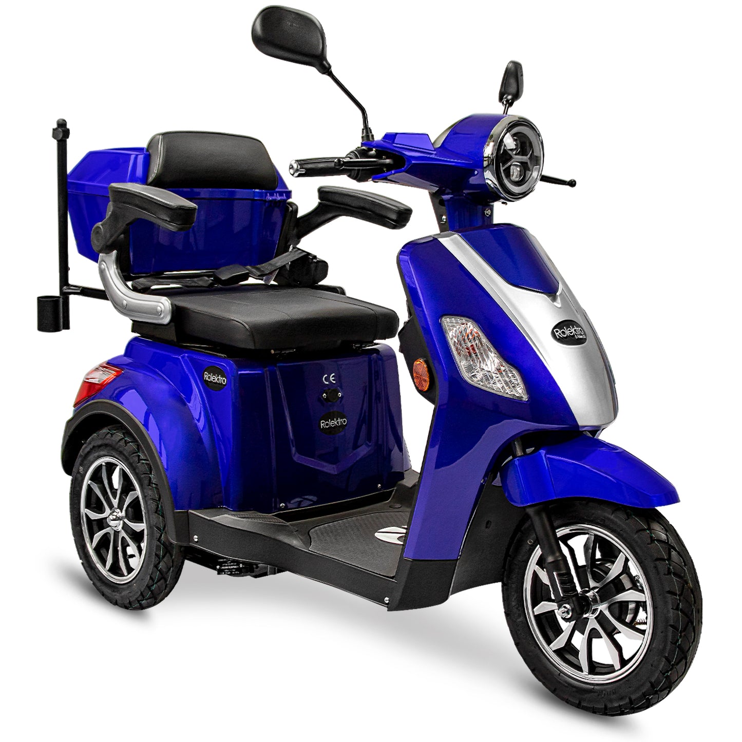 Rolektro Seniorenroller E-Trike 25 V.3 Blau Modell 2024 + kostenlos passende Abdeckplane