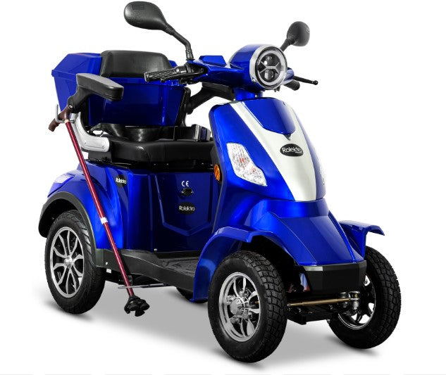 Rolektro Seniorenroller E-Quad 25 V.2 Blau Modell 2024 + + kostenlos passende Abdeckplane