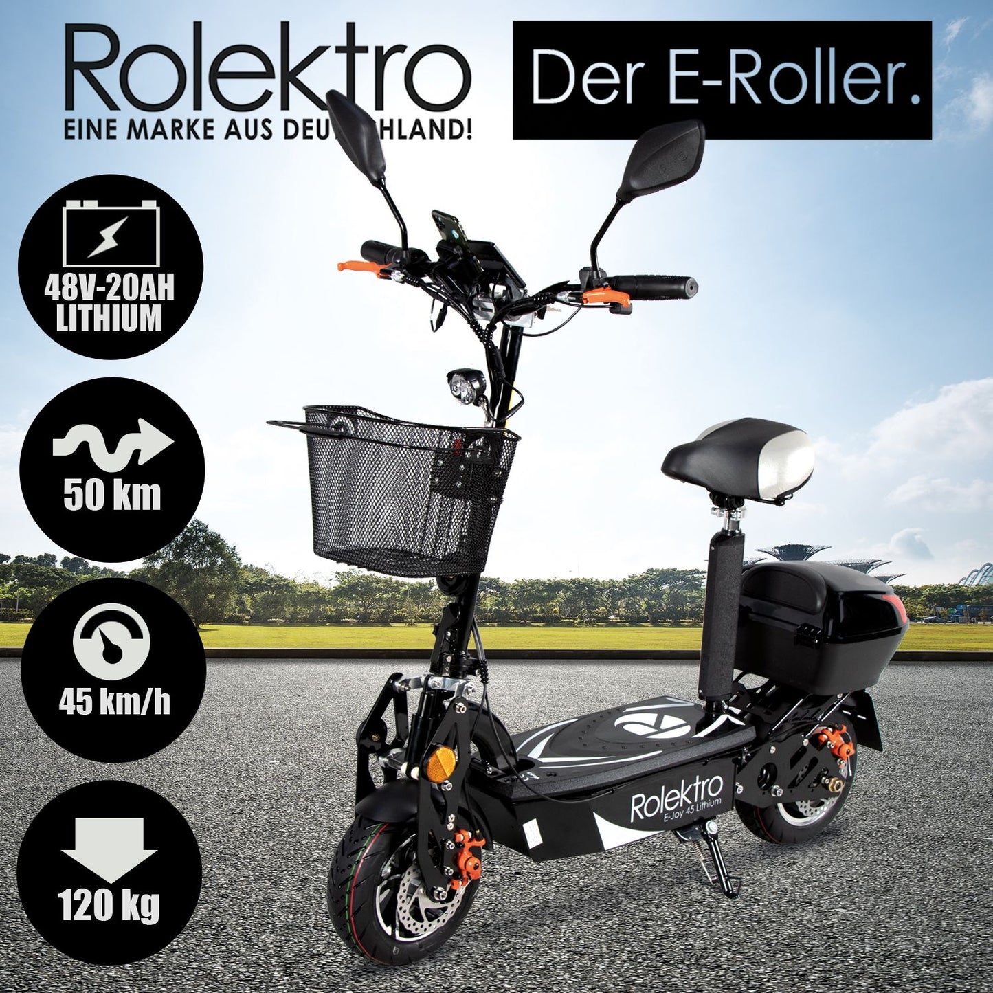 Rolektro E-Joy 45 Lithium Modell 2024 + passende Abdeckhülle